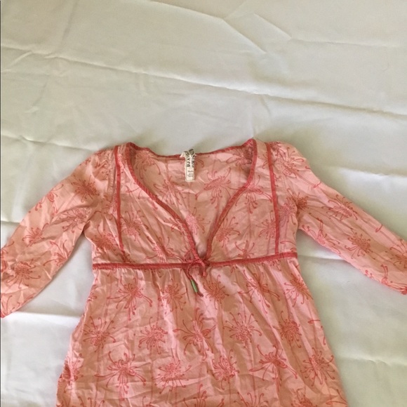 Light orange Boho Top - Picture 2 of 3